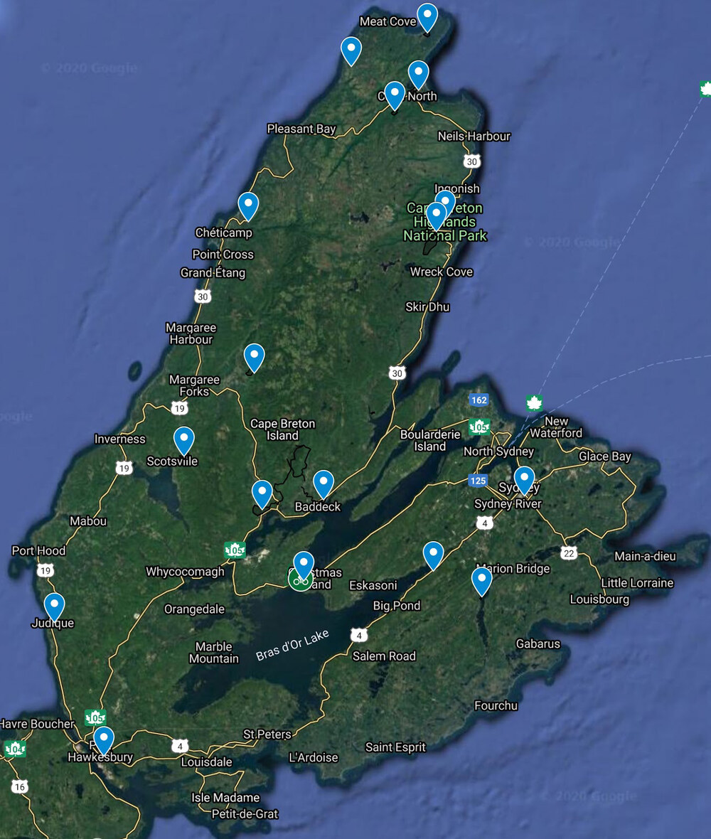 Conceptual mountain bike tourism cluster locations shown in the 2021 Action Plan